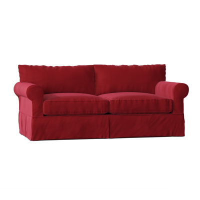 Amari 84"" Rolled Arm Slipcovered Sofa with Reversible Cushions -  Wayfair Custom Upholstery™, 3CFDDF1327334BFDA468EA7FD69FFC0D