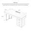 Bureau en cuir Saddle avec pieds en acier inoxydable et armoire à tiroir rétractable-1341550513-1341550479