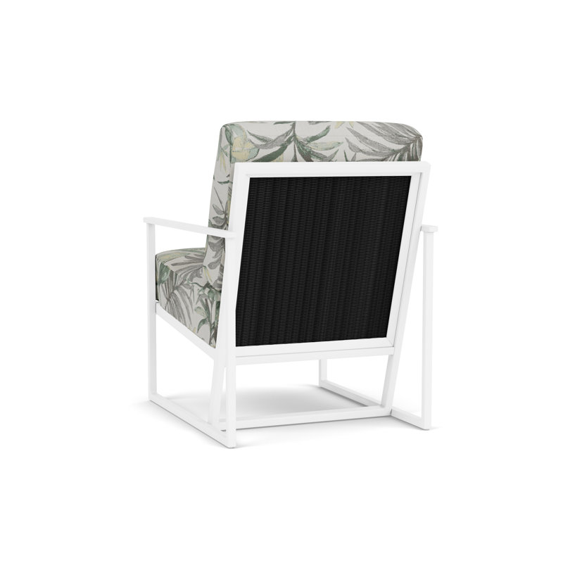 Summit Outdoor Lounge Chair, Matte White, Ebony, Calidora Mist