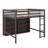 Solid Wood Loft Bed With 8 Open Storage Shelves, Full Size Loft Bed Built-In Ladder And Full-Length Guardrails-958095608