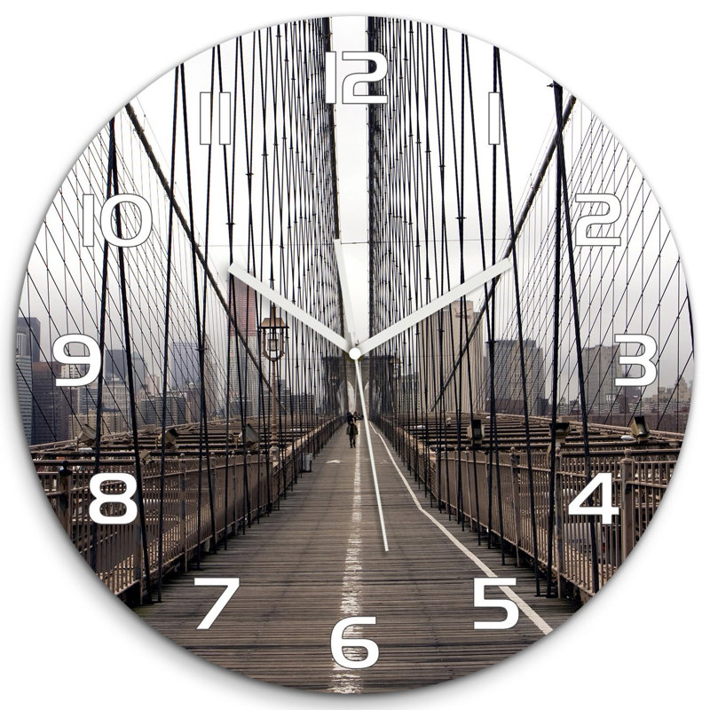 Johnnylee Glass Wall Clock