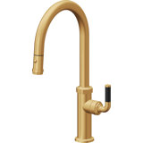Descanso Kitchen Pull-Down Kitchen Faucet With Button Sprayer - High Arc Spout