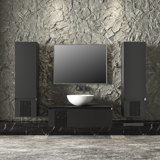 39.44'' Single Bathroom Vanity with Ceramic Top with Mirror