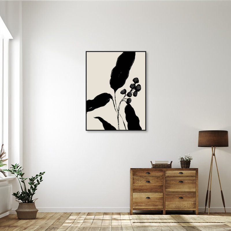 "Floral croissance I" par Nicholas Holam, reproduction d'art sur toile encadrée, H 42 po x l 32 po x P 2 po