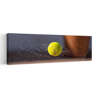 Spinning Tennis Ball Vibrant Contemporary Summer Wall Art