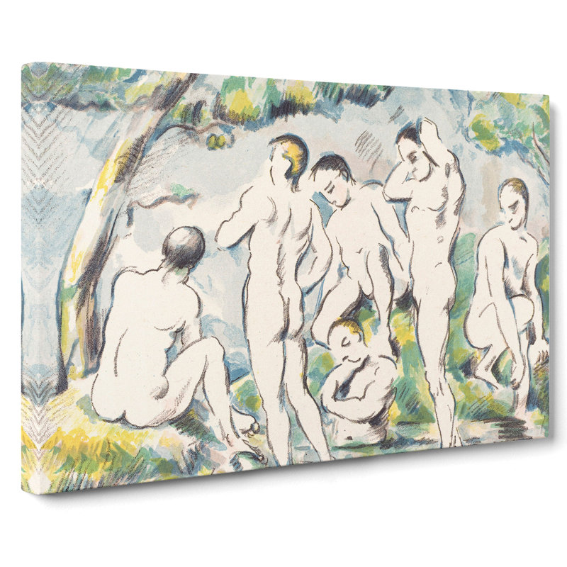 Bathers Vol.6 by Paul Cezanne - Wrapped Canvas Painting, 50cm H x 76cm W x 3cm D