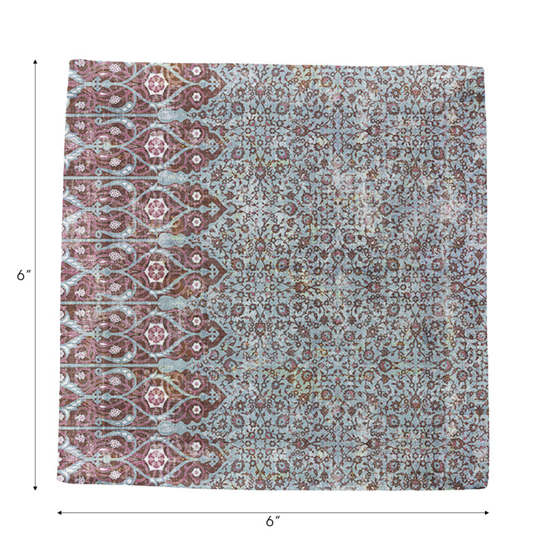 Square Napkins, Turq Red