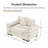 54.3" Corduroy Fabric Oversized Armchair,Club Chair-1120633304