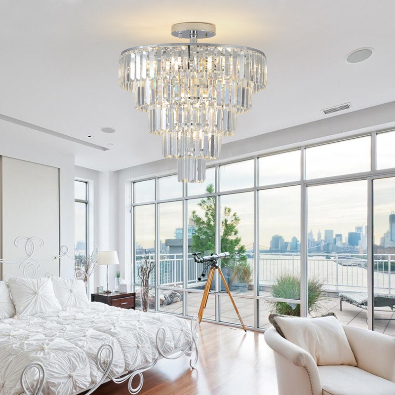 Emmin 10 - Light Tiered Chandelier, Chrome