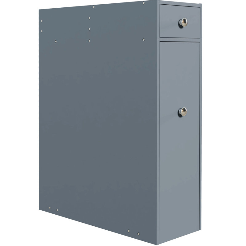 Armoire de toilette pour salle de bain - Gris. Peu encombrant et fonctionnel. Plusieurs compartiments.