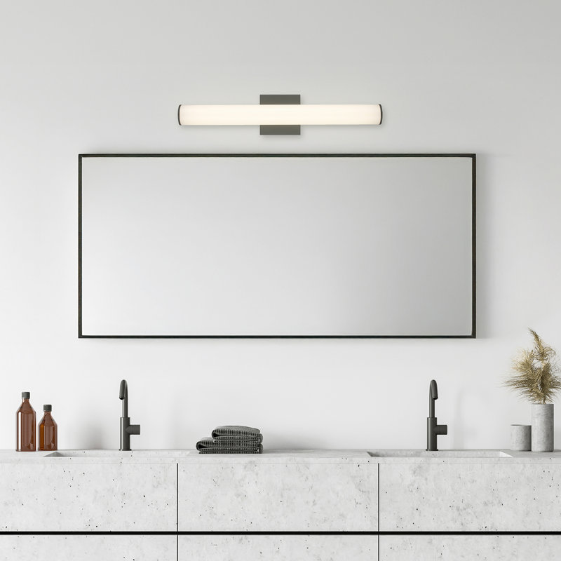 Éclairage pour salle de bain à DEL 24 po Lumina, Noir mat, 24