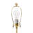 17" Clear Crystal Table Lamp