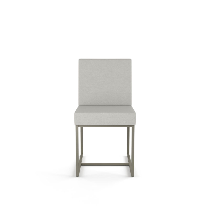 Chaise d'appoint rembourrée Ninh, Gris, Gris