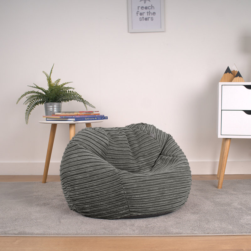 Polyester Refillable Classic Bean Bag, Grey