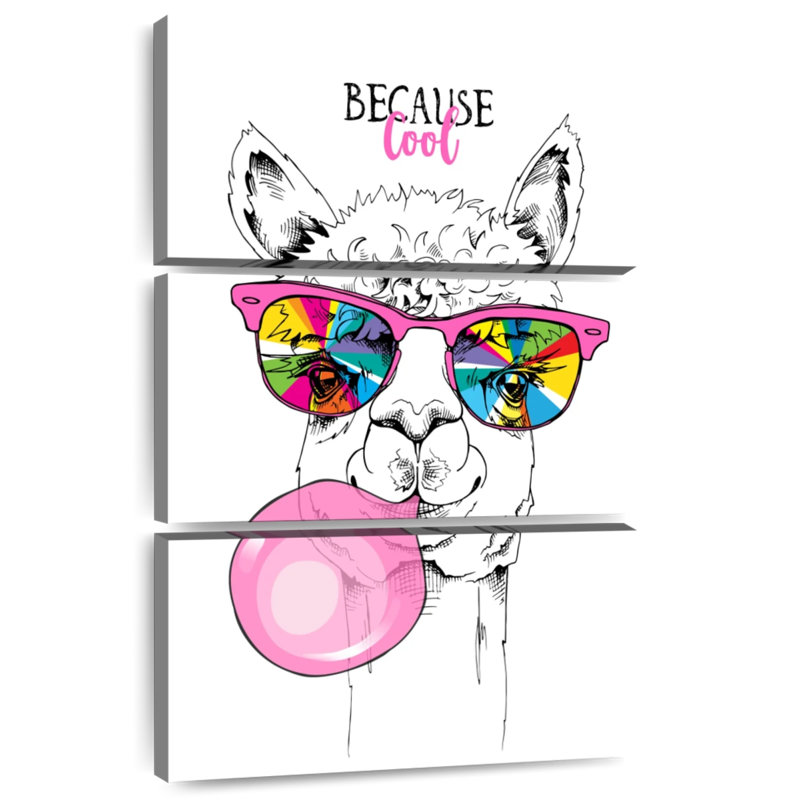 Brampt Cool Llama, 38" H x 24" W