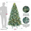 Arbre de Noël artificiel pré-éclairé avec lumières blanc chaud-1526791105