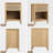 Rattan Nightstand,25''Farmhouse Bedside Table,File cabinet