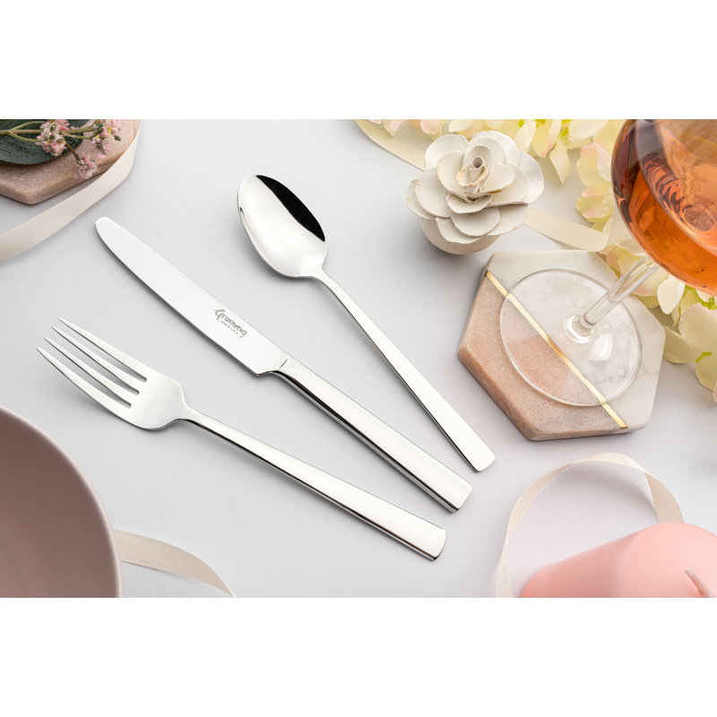 Grunwerg Cutlery Westminster Pattern, 16-piece Cutlery Set, 18/10 Stainless Steel, Service For 4