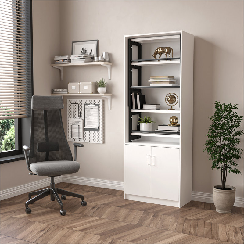 Large Fold-Out Convertible Writing Table in Home for Space Saving, Multi-Function Home Office Workstation, Murphy Desk with Large Storage Area