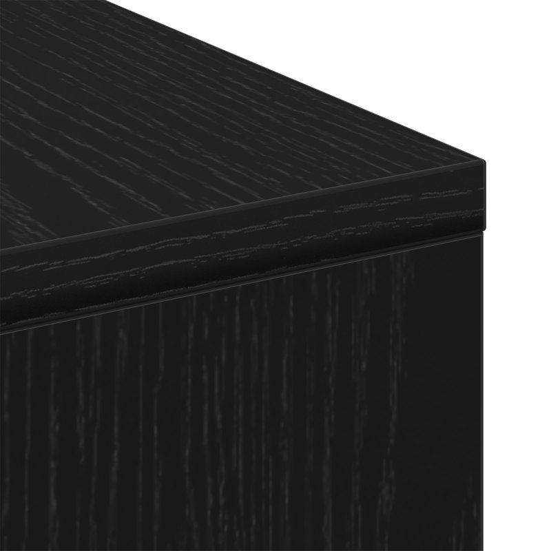 Allete Block Coffee Table, Black Oak