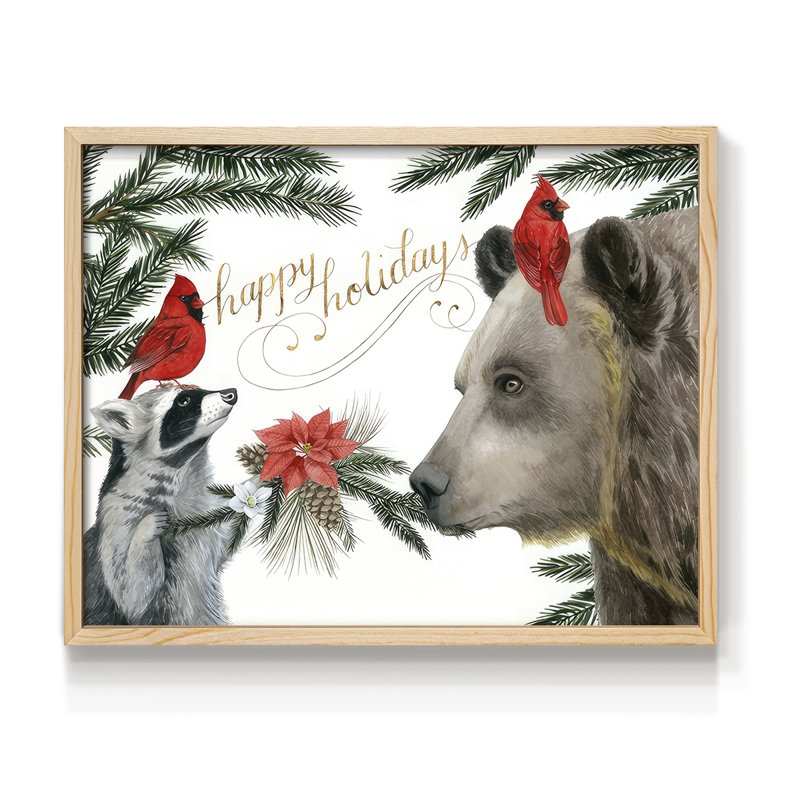 Timberland Christmas Collection A - Reproduction encadrée - Restickable, H 11 po x l 14 po, Naturel