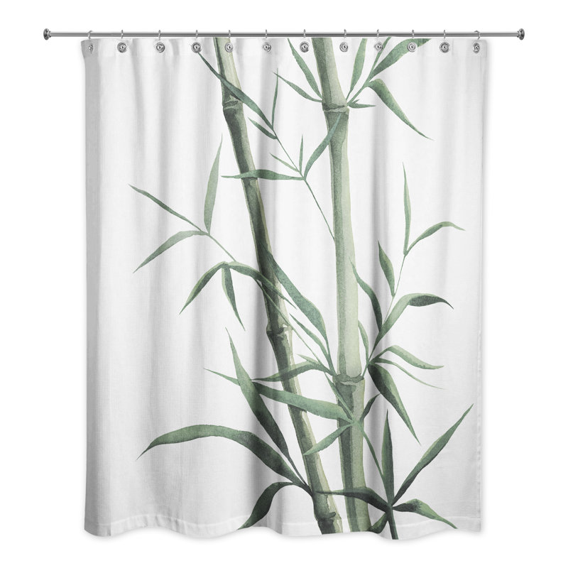 Rideau de douche simple Perine, Vert