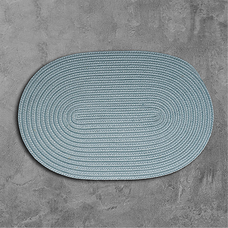 Audryanna Indoor / Outdoor Reversible Area Rug - Federal Blue, Oval 2' x 4'