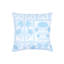 Light Blue Blossom Field Linen Pillow 22x22 Cover Only