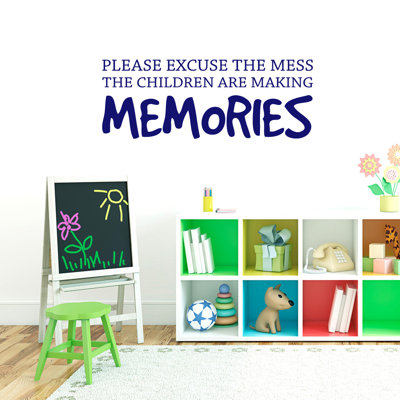 Text & Numbers Non-Wall Damaging Wall Decal