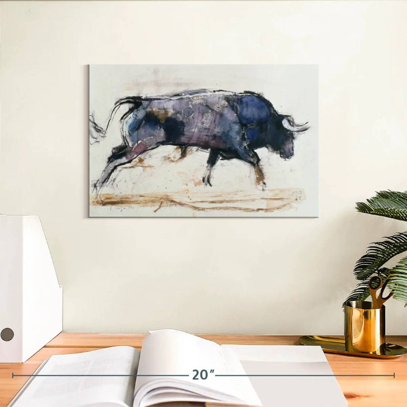Brampt Charging Bull 1998, 8'' H X 12'' W