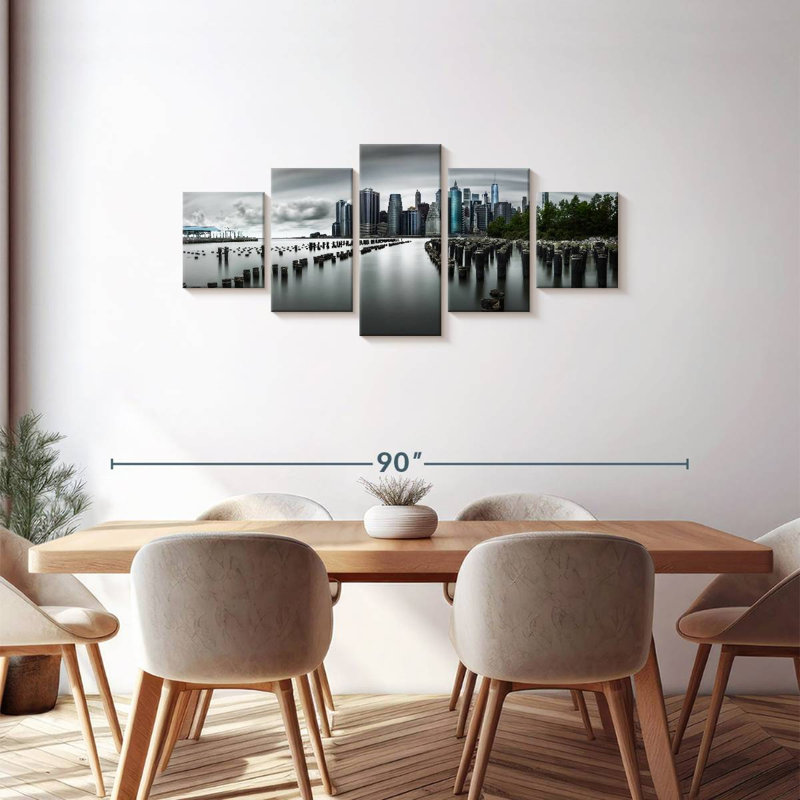 Sunless Manhattan, 30" H x 68" W
