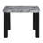Sleek Faux Marble Dining Table for Four