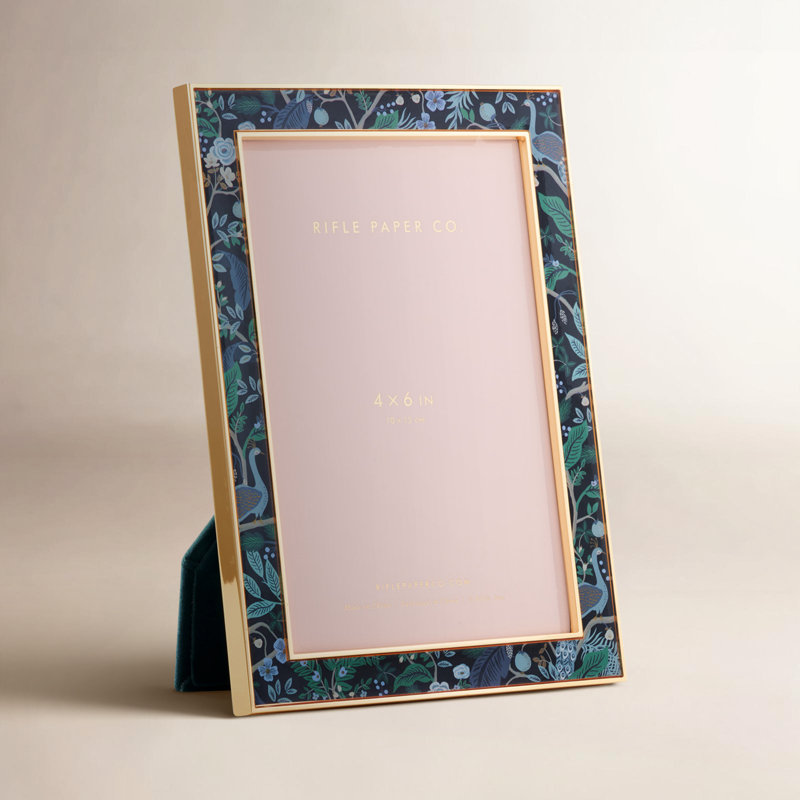 Blue Glass Picture Frame
