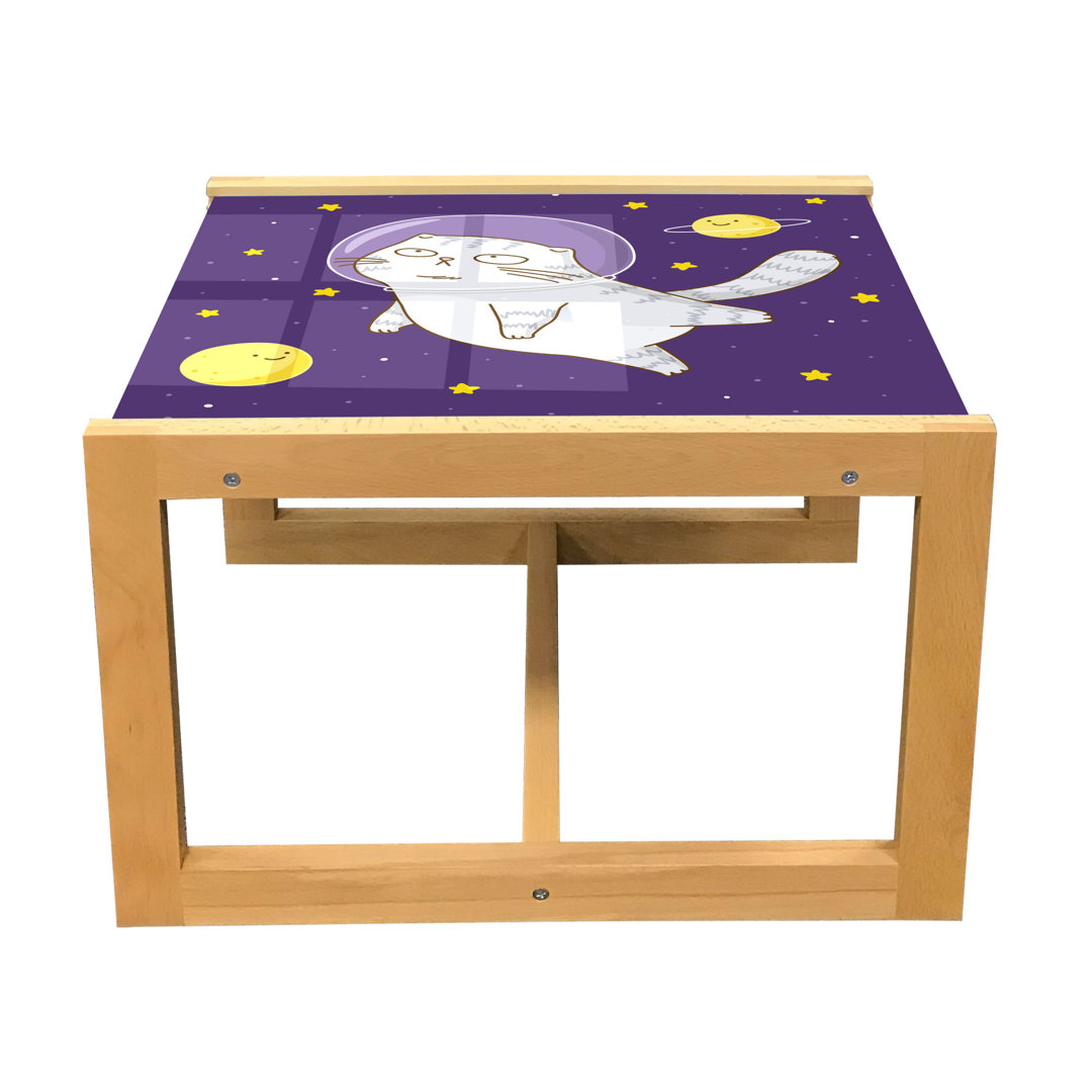 Couchtisch, Cat Astronaut Cartoon, Weltraum, Quartz Senf