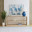Lampe de table en céramique émaillée bleue 26 po Auburn