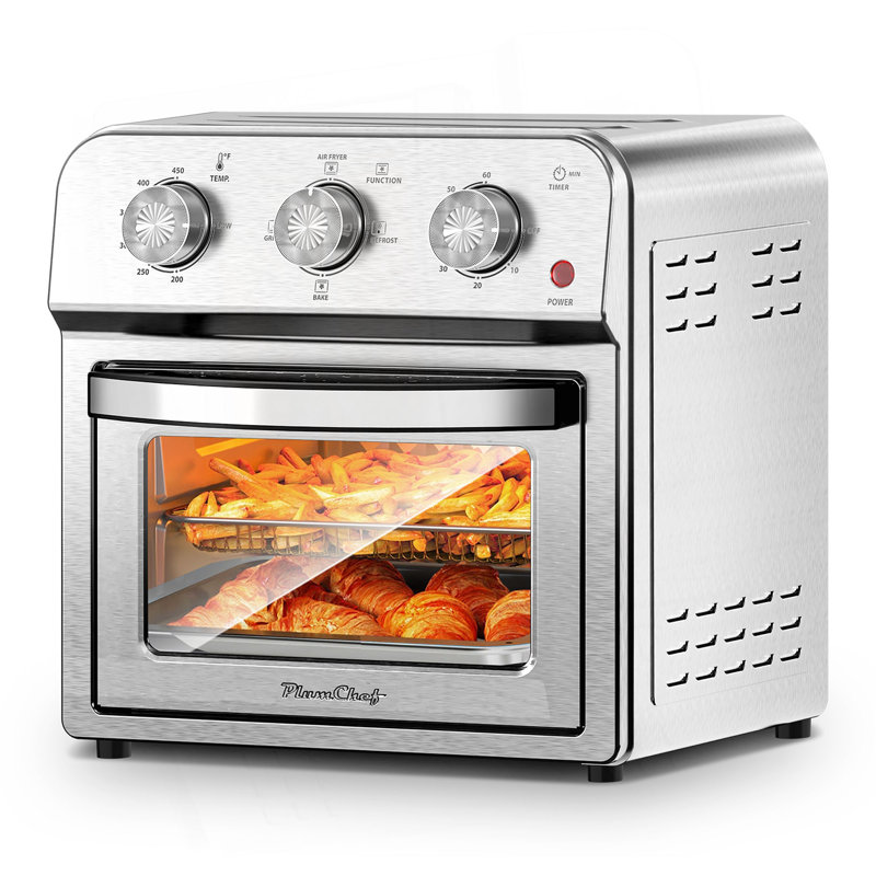Family Size Air Fryer Toaster Oven Combo,13QT,360° Hot Air Circulation For Healthy Oil-Free Cooking, Multifunctional Convection Contertop Oven, Adjustable Time & Temp Control
