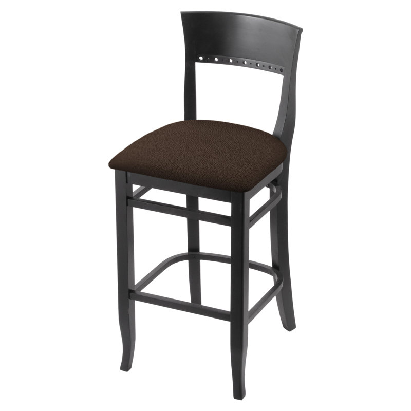 25" Bar Stool, Rein Coffee, Black