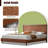 Wooden platform bed with upholstered base-2029263071-2029263066
