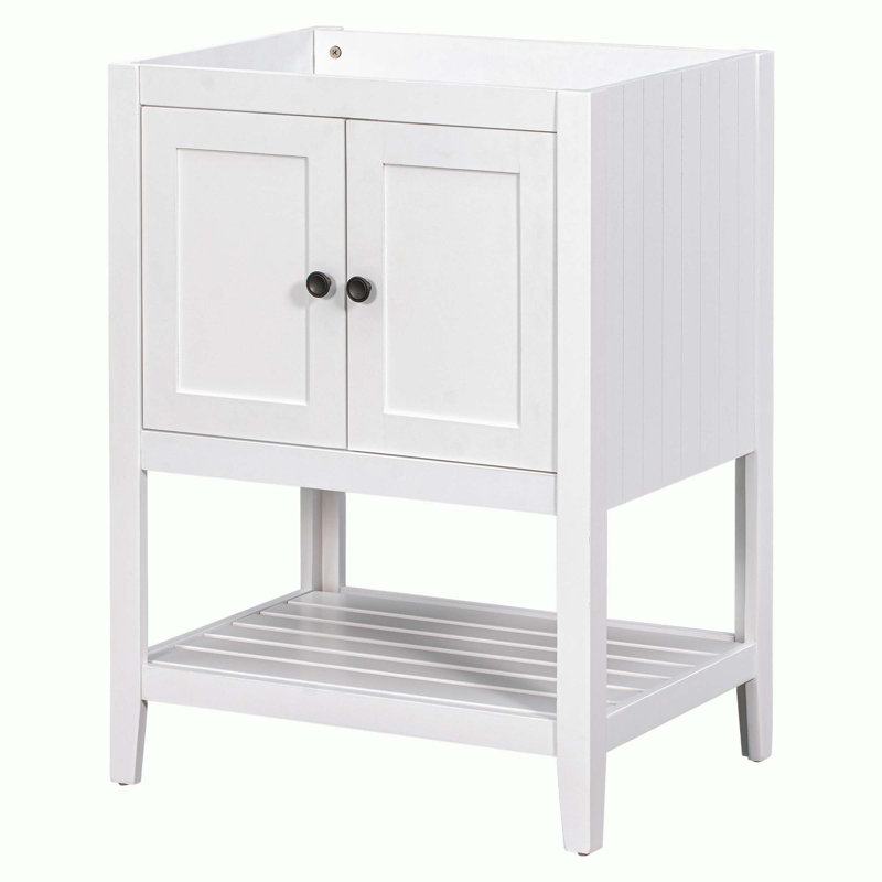 Bases de meuble-lavabo de salle de bain sans lavabo supérieur, Blanc