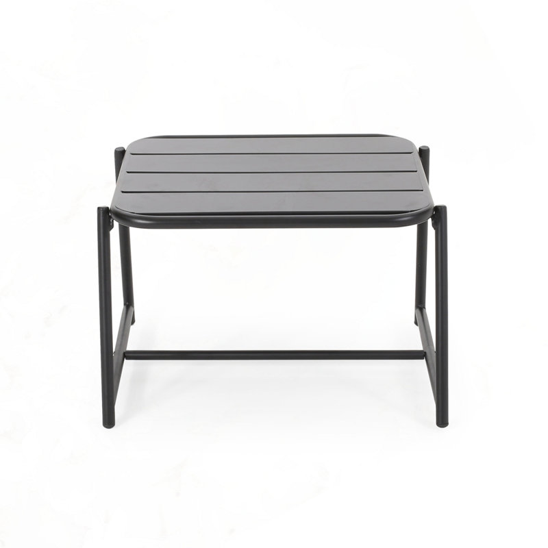 Table d'appoint moderne en fer, Noir