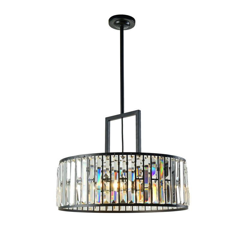 Lustre à 5 lumières avec accents de cristal