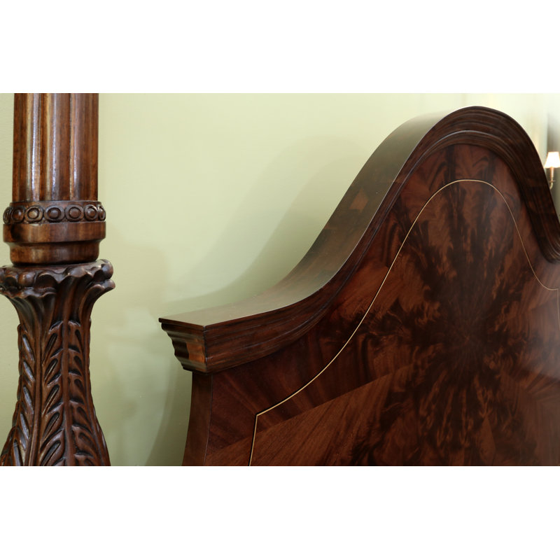 Solid Wood Four Poster Bed, Queen