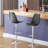 Claudia Adjustable Swivel Bar Stools, Kitchen Counter Height Barstools Dining Chairs with Footrest-88044350