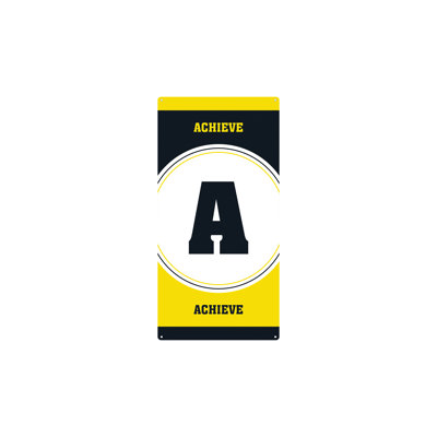 AmTab - ABannerT-A-1836-EC - Acronym Banner - Traditional - A Achieve - 18"W x 36"L