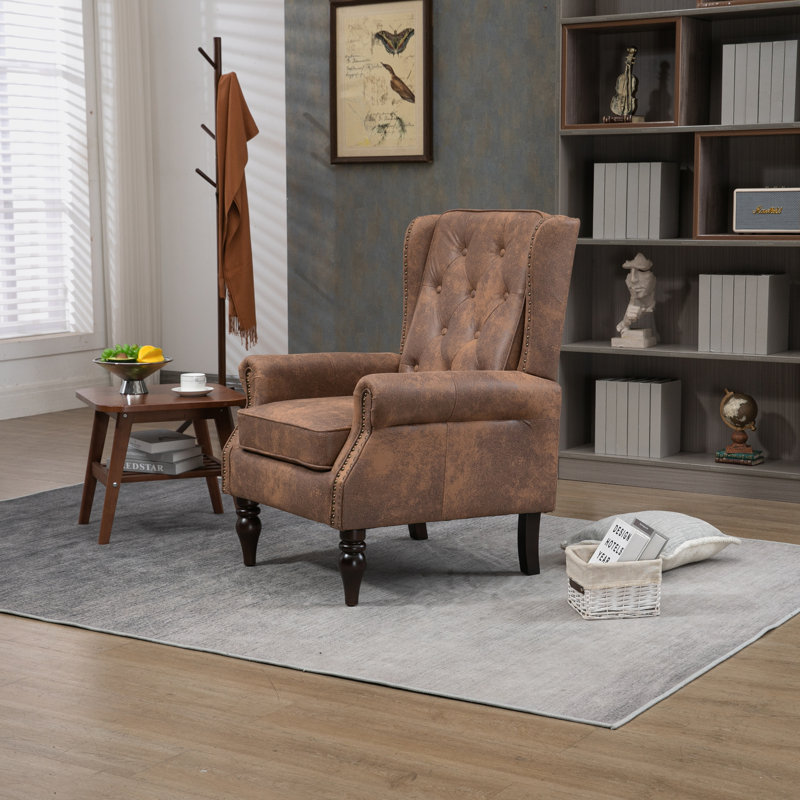 Fauteuil d'appoint, fauteuil de salon, fauteuil de chambre à coucher, fauteuil club de 29,33 po de largeur Dawnica