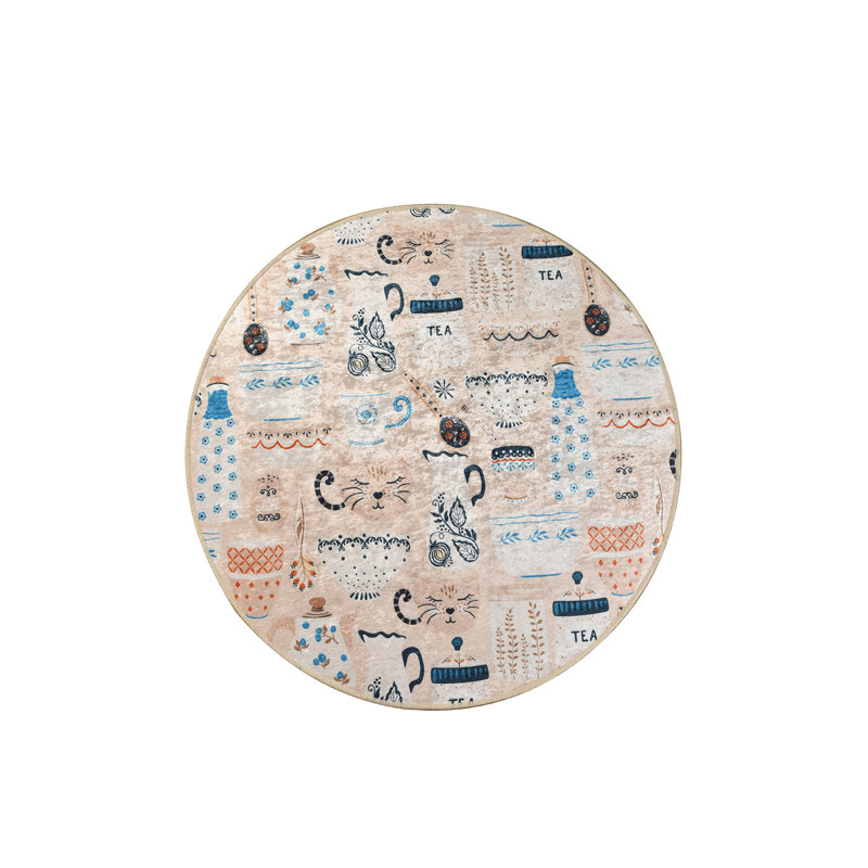 Round Barclay Shag 100cm X 100cm Area Rug