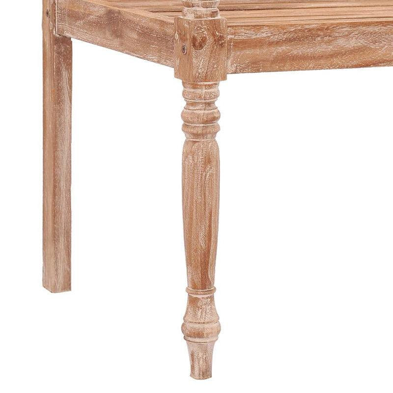 Kraft Solid Wood Teak Outdoor Bench