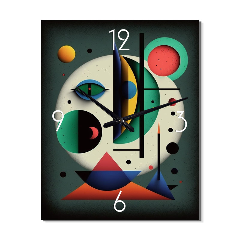 Playful Imaginary Landscapes VIII Wall Clock, Small