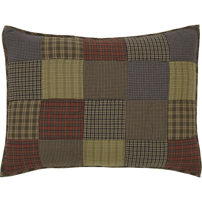 Cedar Ridge Rustic Cotton Patchwork Standard Sham