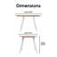 Table de salle à manger extensible de 32 à 47 po Abacus Universal Expert, 2 panneaux latéraux à abattants, pieds en bois d'hévéa, table de cuisine moderne en bois de chêne, table de salle à manger rectangulaire en bois pour petits espaces, chêne 